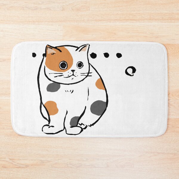 Item preview, Awkward Silence Funny Staring Chubby Calico Cat designed and sold by TarunekoT.