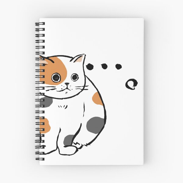 Item preview, Awkward Silence Funny Staring Chubby Calico Cat designed and sold by TarunekoT.