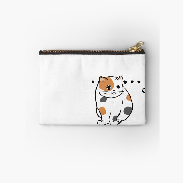 Item preview, Awkward Silence Funny Staring Chubby Calico Cat designed and sold by TarunekoT.