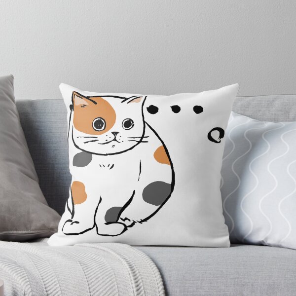 Item preview, Awkward Silence Funny Staring Chubby Calico Cat designed and sold by TarunekoT.