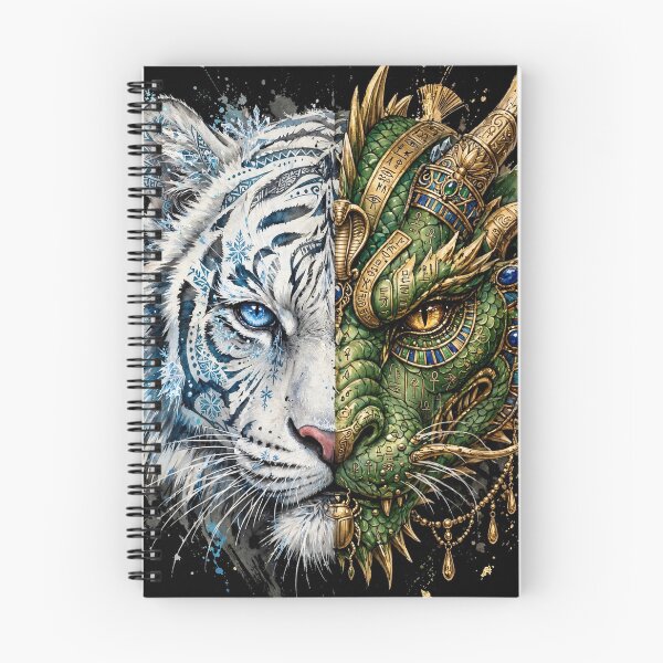 Item preview, Frost and Pharaoh - White Ice Tiger x Egyptian Gold Dragon Hybrid  designed and sold by Csaba1983.