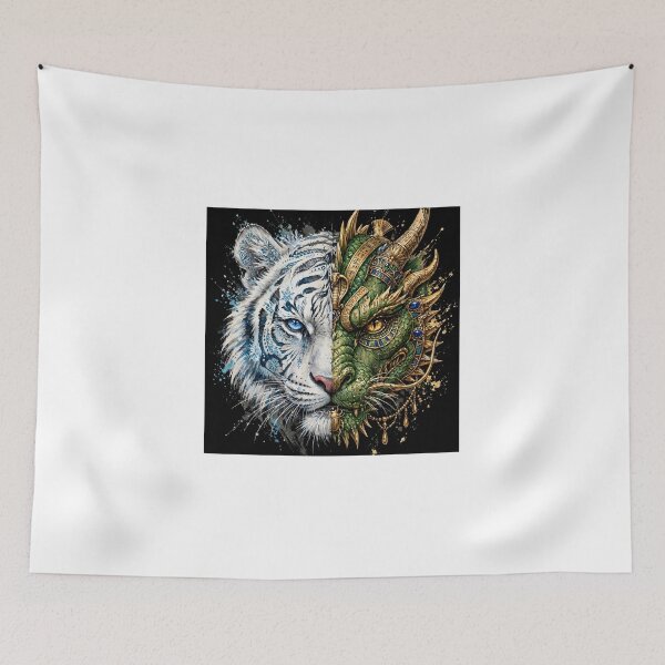 Item preview, Frost and Pharaoh - White Ice Tiger x Egyptian Gold Dragon Hybrid  designed and sold by Csaba1983.