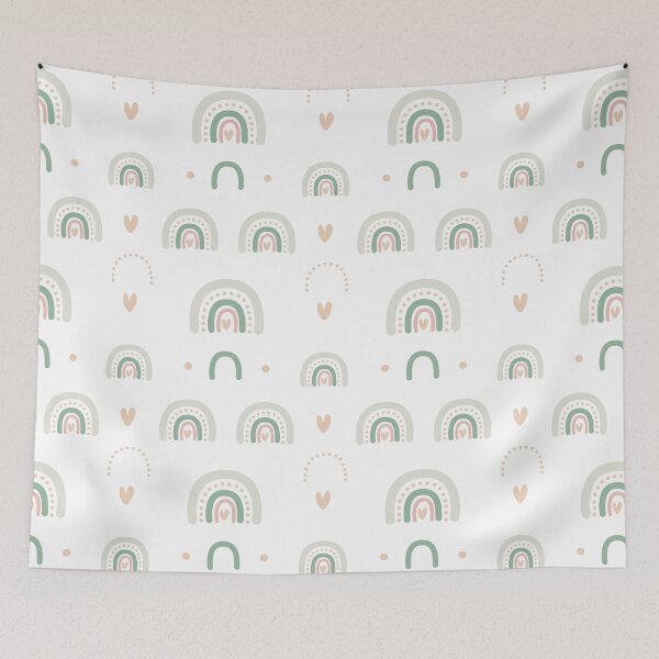 Item preview, Boho Pastel Rainbow Nursery Pattern designed and sold by Zaya_art.