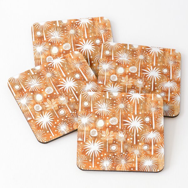 Item preview, Tropical Palm Trees Summer Vibes Earth Tones Pattern designed and sold by DEC02.