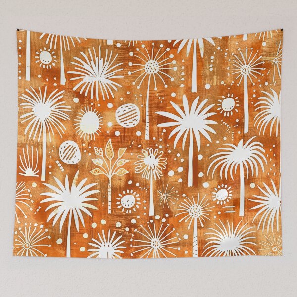 Item preview, Tropical Palm Trees Summer Vibes Earth Tones Pattern designed and sold by DEC02.