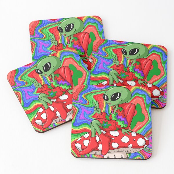 Item preview, Peace Aliens and Mushrooms designed and sold by Synthartik.
