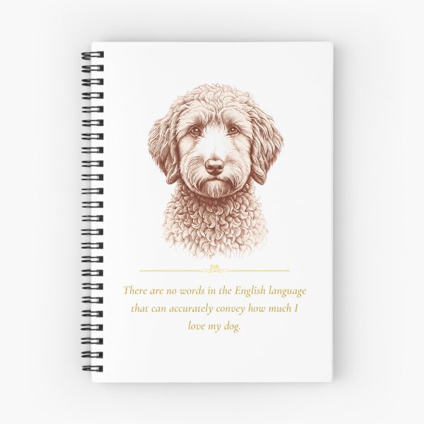 Item preview, Goldendoodle Dog Lover Gift – Vintage Portrait & Dog Love Quote designed and sold by WaggingTailsCo.