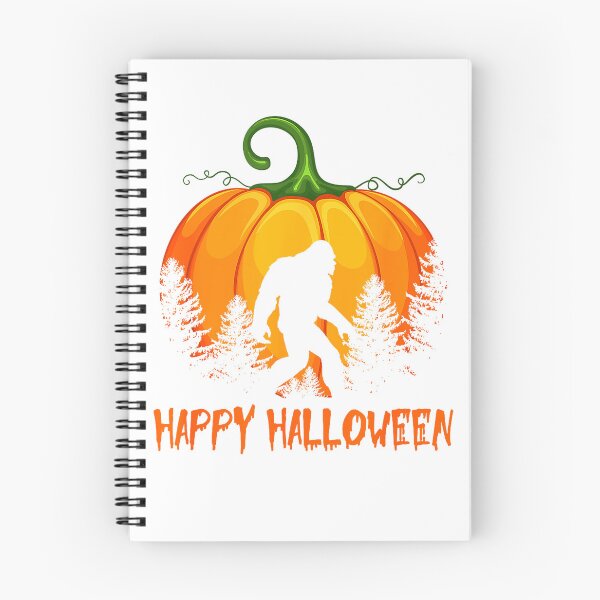 Item preview, Vintage Bigfoot Pumpkin Halloween T-Shirt designed and sold by Magoya Store ⭐⭐⭐⭐⭐.