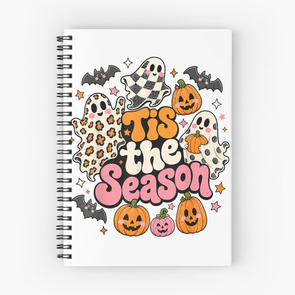 Item preview, Tis The Season Ghost Boo Pumpkin Leopard Halloween Spooky T-Shirt designed and sold by gidget-gadget.
