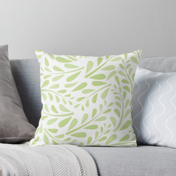 Item preview, Minimalist Soft Sage Green Leaves & Vine Floral Seamless Pattern designed and sold by LuxocaDesigns24.