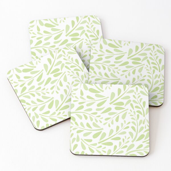Item preview, Minimalist Soft Sage Green Leaves & Vine Floral Seamless Pattern designed and sold by LuxocaDesigns24.