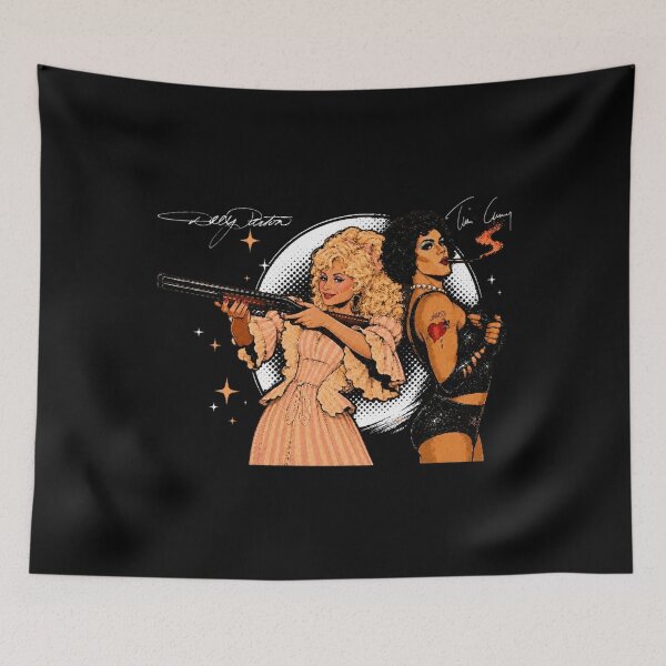 Item preview, Dolly Parton Tim Curry, Descansa en paz Tim Curry En memoria de Tim Curry 1946-2026 designed and sold by ScribbleWonder.