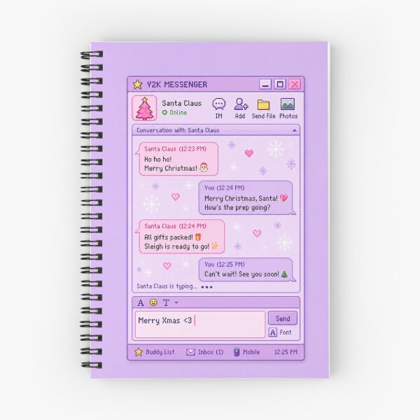 Item preview, Y2K Christmas Messenger Chat With Santa designed and sold by Planthem.