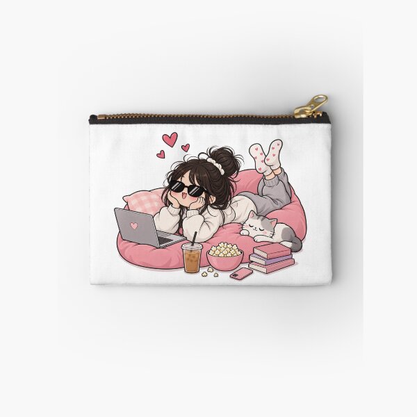 Item preview, Cozy Girl Cat Books Coffee Cute Aesthetic designed and sold by slestore.