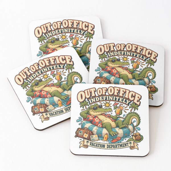 Item preview, Out of Office Indefinitely Alligator Vacation designed and sold by Trendy-Artistry.