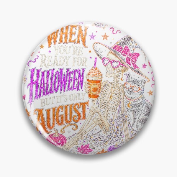 Item preview, When You're Ready for Halloween But It's August T-Shirt designed and sold by Magoya Store ⭐⭐⭐⭐⭐.