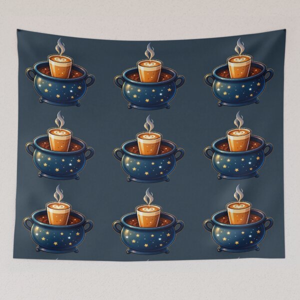 Item preview, Mystical Coffee Cauldron Under the Stars designed and sold by Hari Arts.