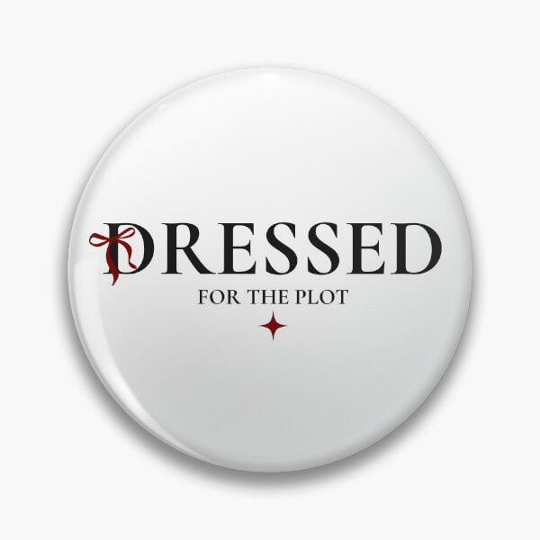Item preview, Dressed For The Plot | Crimson Ribbon Bow & Editorial Serif Typography designed and sold by Sparkle First Co..