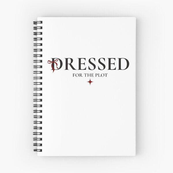 Item preview, Dressed For The Plot | Crimson Ribbon Bow & Editorial Serif Typography designed and sold by Sparkle First Co..