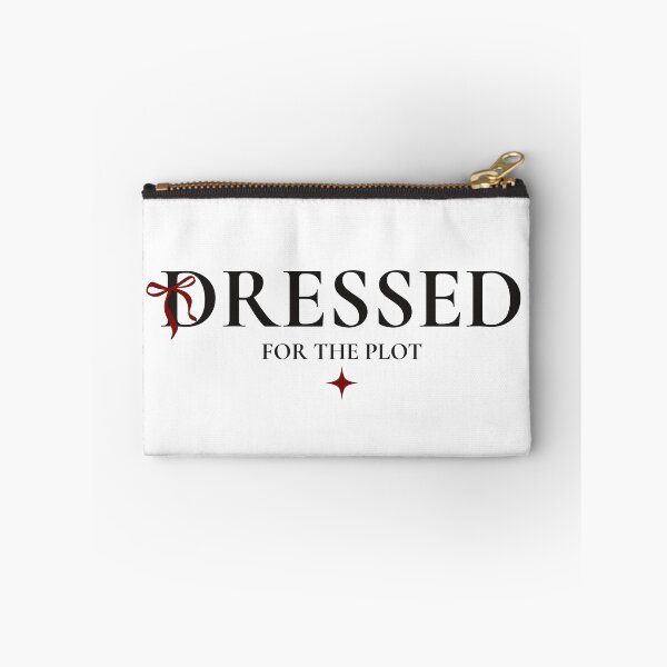 Item preview, Dressed For The Plot | Crimson Ribbon Bow & Editorial Serif Typography designed and sold by Sparkle First Co..