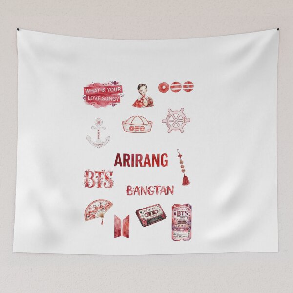 Item preview, ARIRANG BTS World Tour Inspired Cute Sticker Set designed and sold by Palette & Hue.