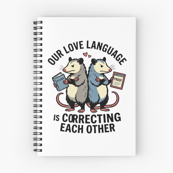 Item preview, Our Love Language Is Correcting Each Other - Funny Opossum Couple Meme designed and sold by BumbleBloom7.