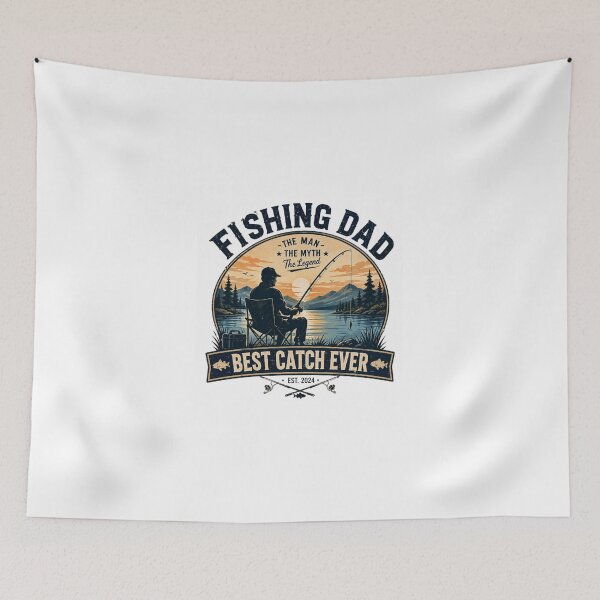 Item preview, Fishing Dad The Man The Myth The Legend Best Catch Ever designed and sold by LOULOU SHOPPING.