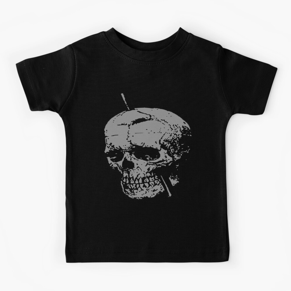 "Grey Skull of Phineas Gage With Tamping Iron" Kids TShirt by taiche