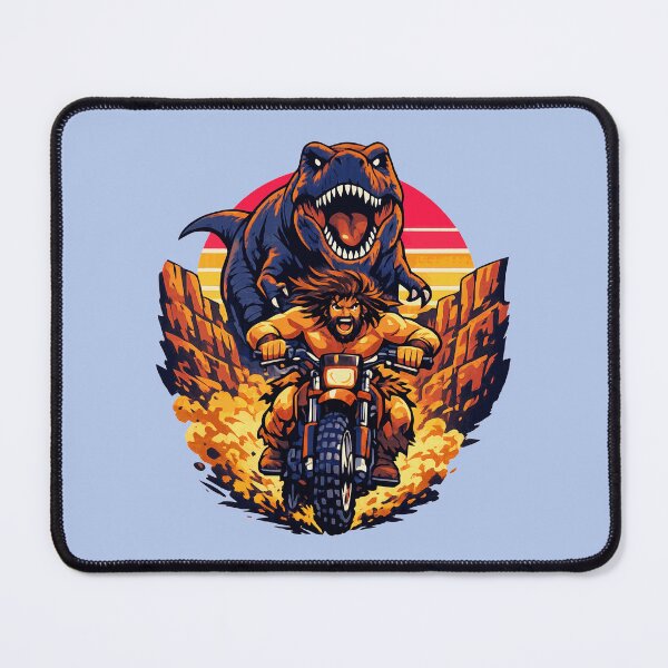 Item preview, Caveman vs T-Rex Dirt Bike designed and sold by KungPowUnicorn.