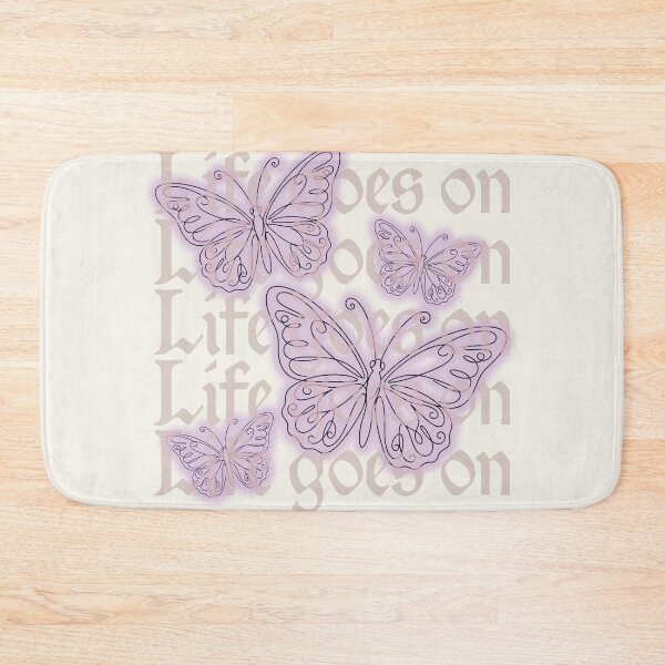 Item preview, Life Goes On Butterflies | BTS Inspired Dreamy Lavender Aesthetic Design designed and sold by Meivelle.