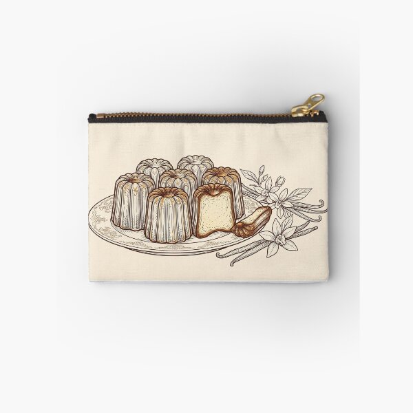 Item preview, French Canele Pastry - Vintage Bakery Line Art Sticker designed and sold by MissoStudio.