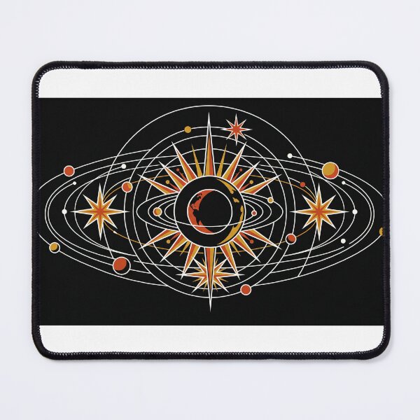 Item preview, Mid-Century Lunar Eclipse - Retro Space Age Vector Sticker designed and sold by MissoStudio.