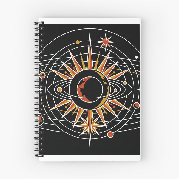 Item preview, Mid-Century Lunar Eclipse - Retro Space Age Vector Sticker designed and sold by MissoStudio.