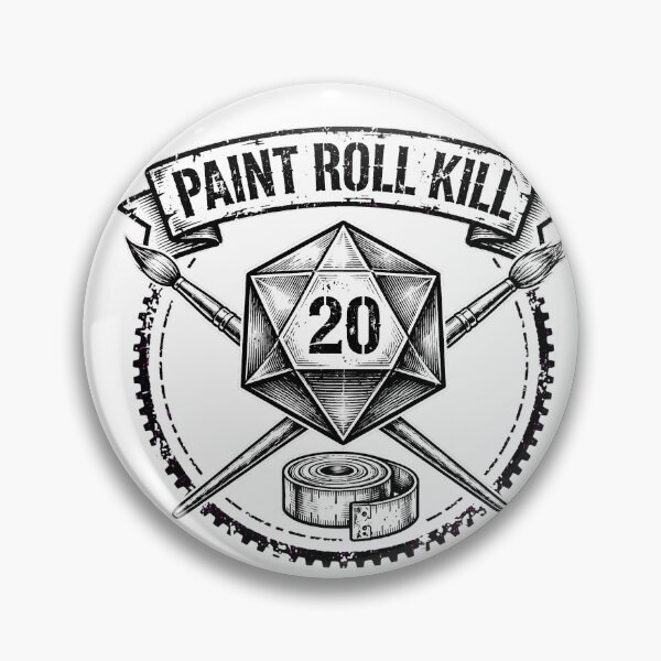 Artikelvorschau, Farbrollen-Kill – Tabletop-Wargaming-D20-Würfel-Emblem entworfen und verkauft von Neurospicy Trolls.