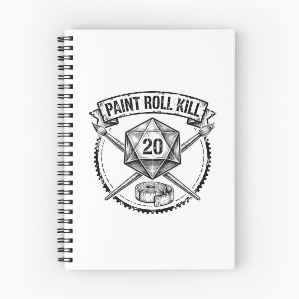 Item preview, Paint Roll Kill - Tabletop Wargaming D20 Dice Emblem designed and sold by Neurospicy Trolls.