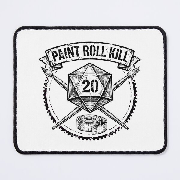 Item preview, Paint Roll Kill - Tabletop Wargaming D20 Dice Emblem designed and sold by Neurospicy Trolls.