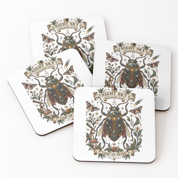 Item preview, Night Sky Research Club Celestial Beetle designed and sold by Trendy-Artistry.
