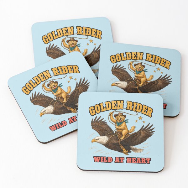 Item preview, Golden Rider – Wild at Heart Cowboy Dog designed and sold by NinaCreator.