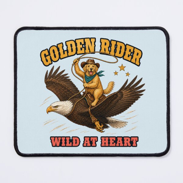 Item preview, Golden Rider – Wild at Heart Cowboy Dog designed and sold by NinaCreator.