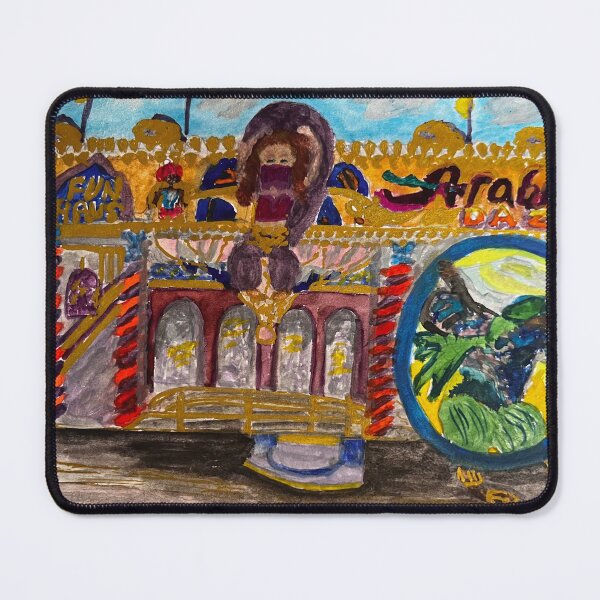 Item preview, Arabian Daze Fun House – Carnival Watercolor Art designed and sold by BirdandaBrush.