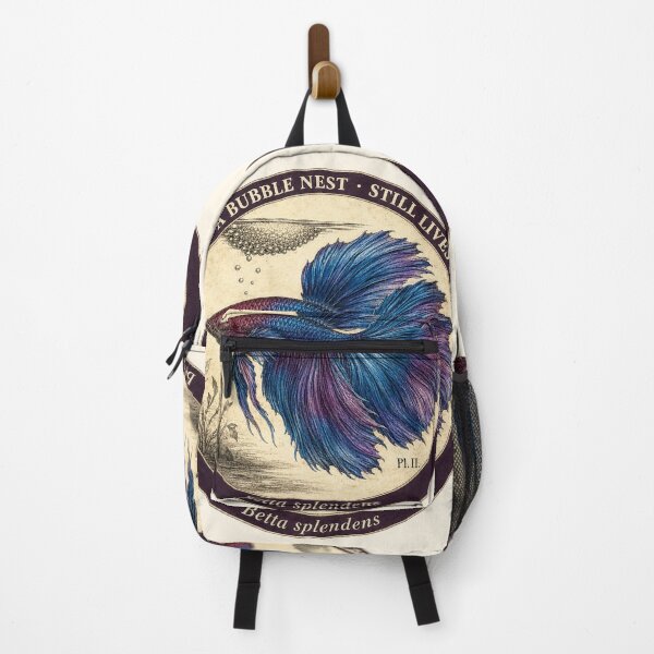 Item preview, Funny Betta Fish Gift Builds A Bubble Nest Still Lives Alone Vintage Naturalist Art Betta Lover Shirt Sticker designed and sold by Fanverse Merchandise.