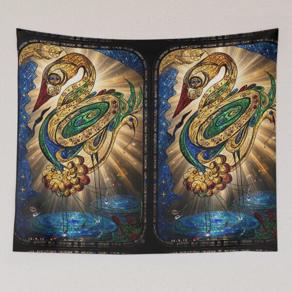 Item preview, Art15_The_Mystic_Bird_Stained_Glass designed and sold by Atillasanati.