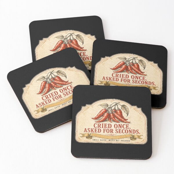 Item preview, Funny Hot Sauce Gift Cried Once Asked For Seconds Vintage Label Shirt Spicy Food Lover Sticker designed and sold by Fanverse Merchandise.