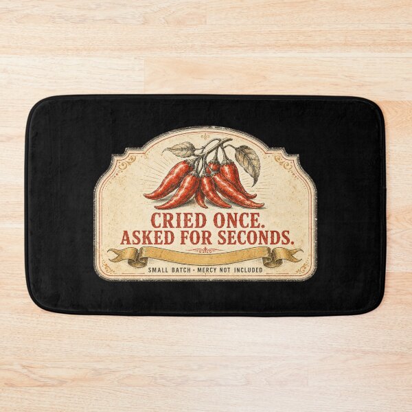 Item preview, Funny Hot Sauce Gift Cried Once Asked For Seconds Vintage Label Shirt Spicy Food Lover Sticker designed and sold by Fanverse Merchandise.