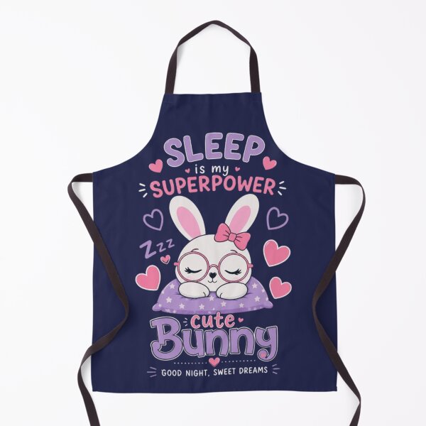 Item preview, Sleep Superpower Cute Bunny – Funny Sleeping Animal Typography Design designed and sold by RajDeals.