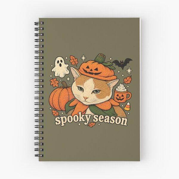 Item preview, Spooky season cat designed and sold by BurgerDesigns.