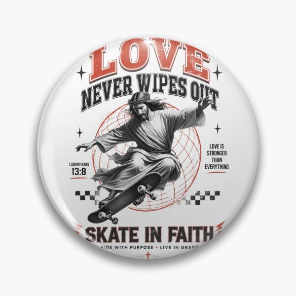 Item preview, Love Never Wipes Out Jesus Skateboarding designed and sold by Noirvasca.