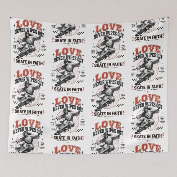 Item preview, Love Never Wipes Out Jesus Skateboarding designed and sold by Noirvasca.