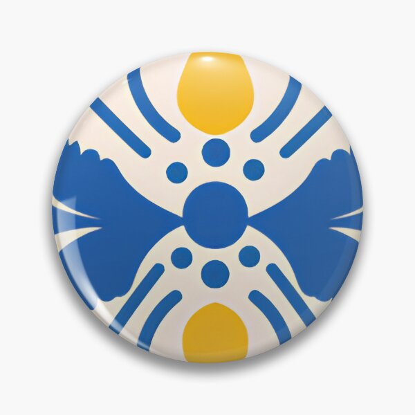 Item preview, Vintage Cobalt Blue & Mustard Yellow Ceramic Tile Pattern designed and sold by LuxocaDesigns24.