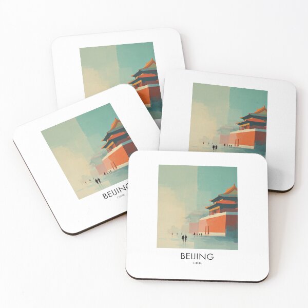 Item preview, Beijing Forbidden City, Colorful Pastel Decor designed and sold by MarkedArtPrints.